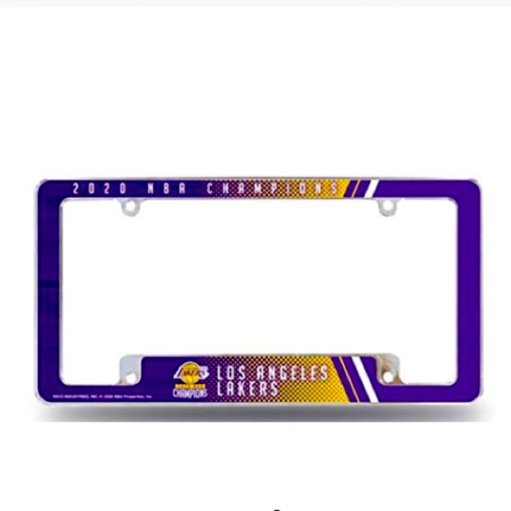 Los Angeles Lakers 2020 Champions Metal License Plate Frame